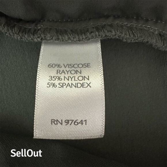 J Jill Women's Slim Leg Pants XL Green High Rise Casual - Picture 11 of 14